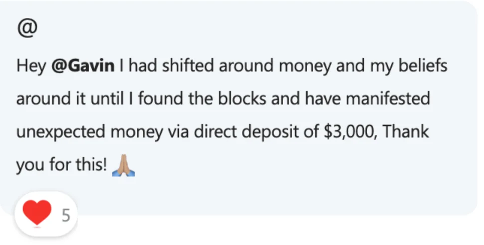 $3,000 manifestation